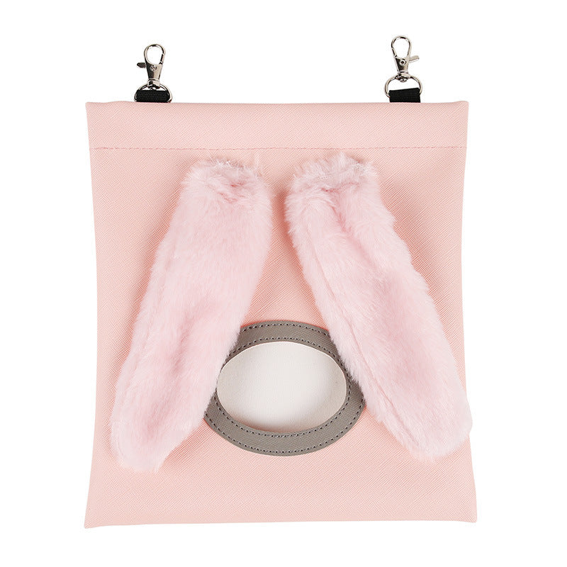 Enhance Your Pet's Feeding Experience with the Cute Straw Bag Rabbit Totoro Hamster Feeder