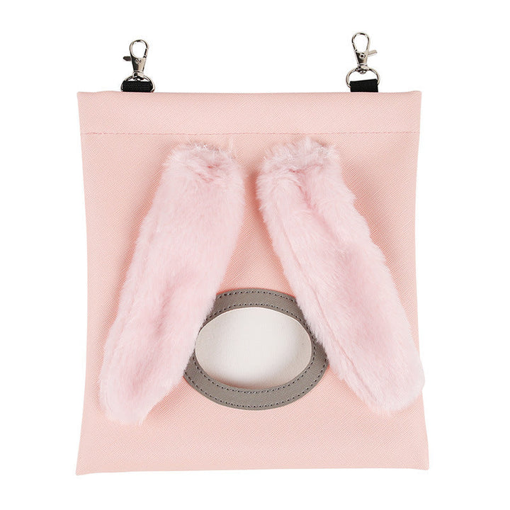 Enhance Your Pet's Feeding Experience with the Cute Straw Bag Rabbit Totoro Hamster Feeder