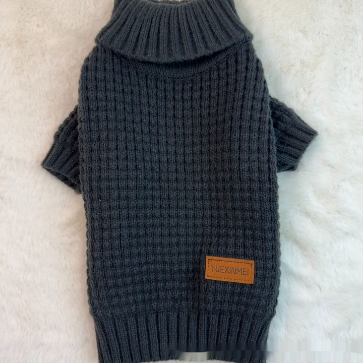 Discover the Cozy Charm of the Pet Turtleneck Knitting Sweater