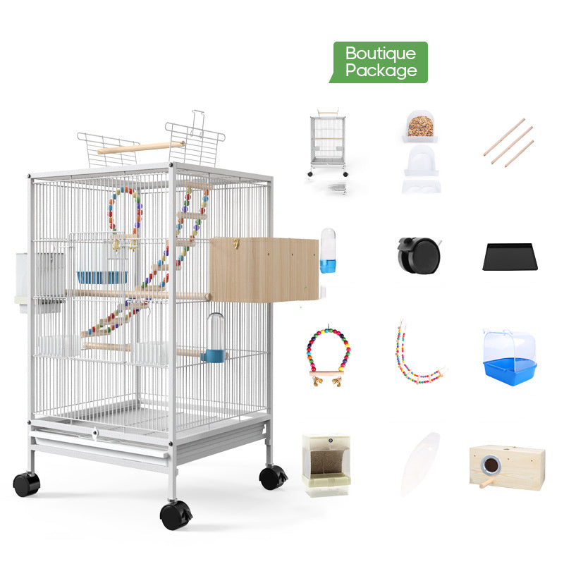 Parrot Xuanfeng Bird Cage With Feeder
