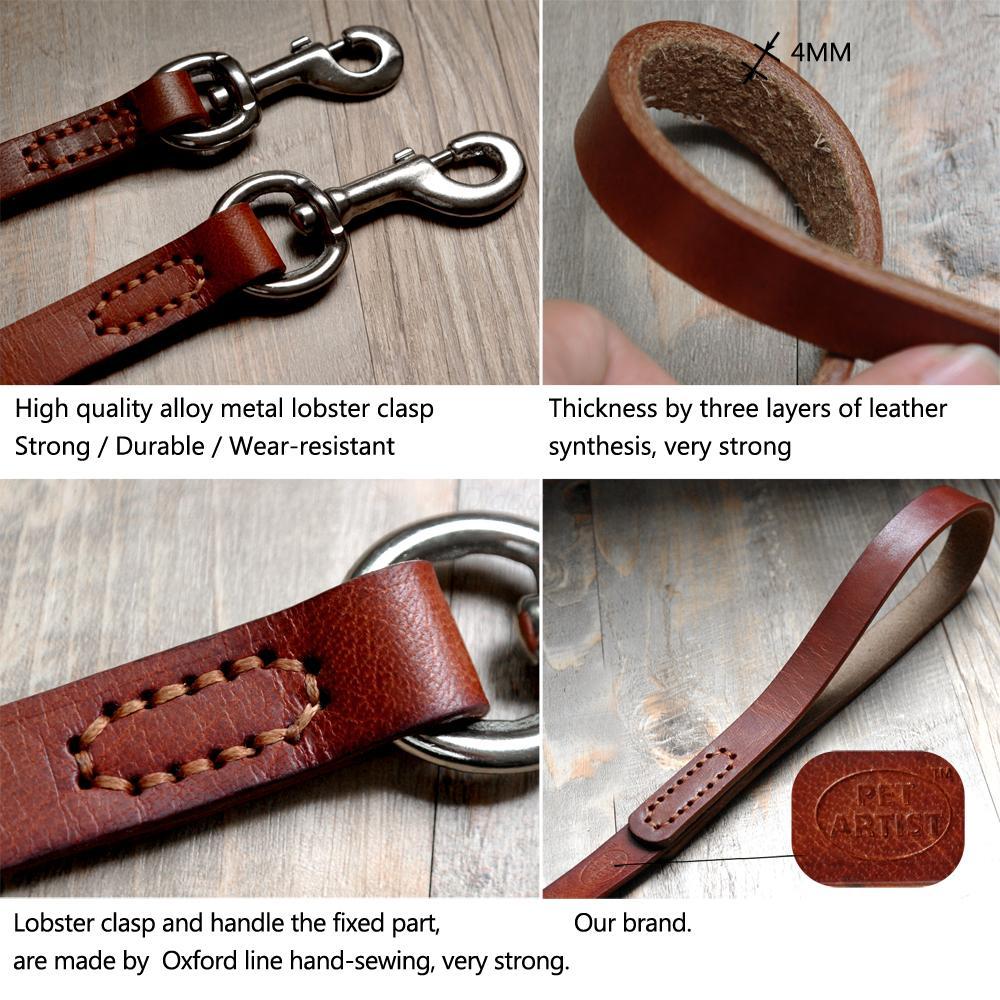 Cowhide Leash Pet Supplies For Walking
