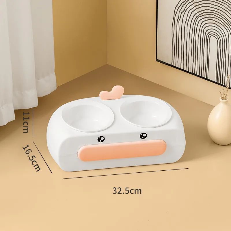 Duck Design Pet Double Bowl
