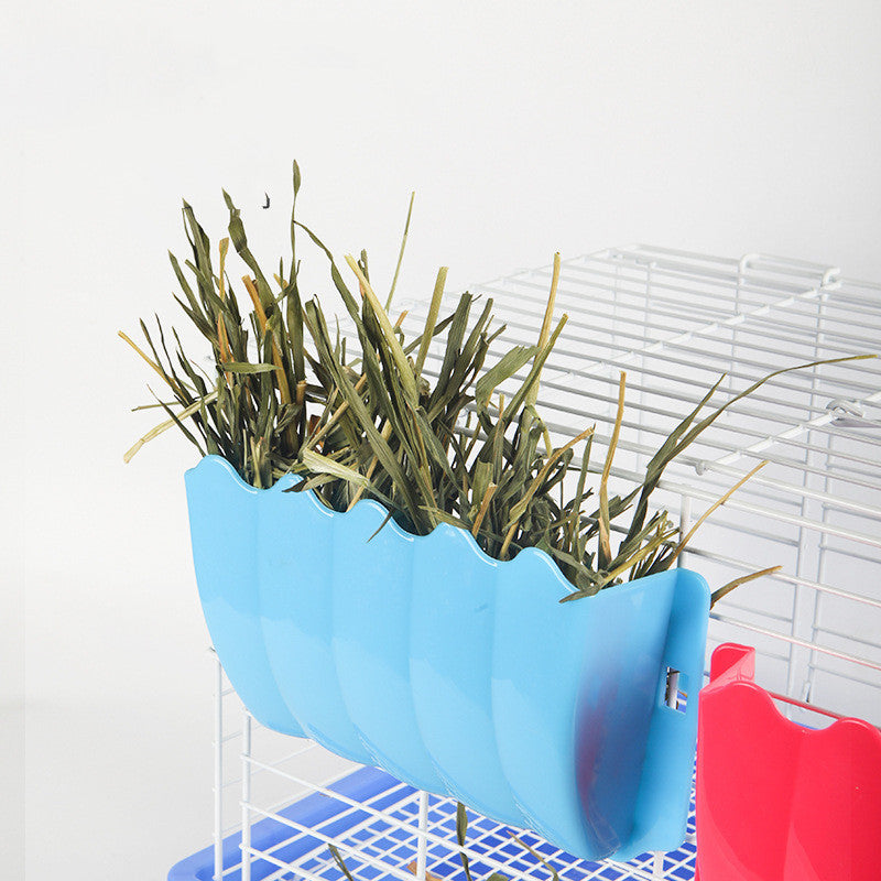 Grass Rack Food Bowl Rabbit Cage