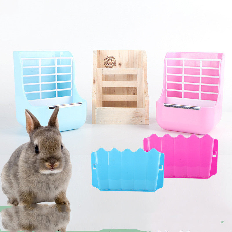 Grass Rack Food Bowl Rabbit Cage