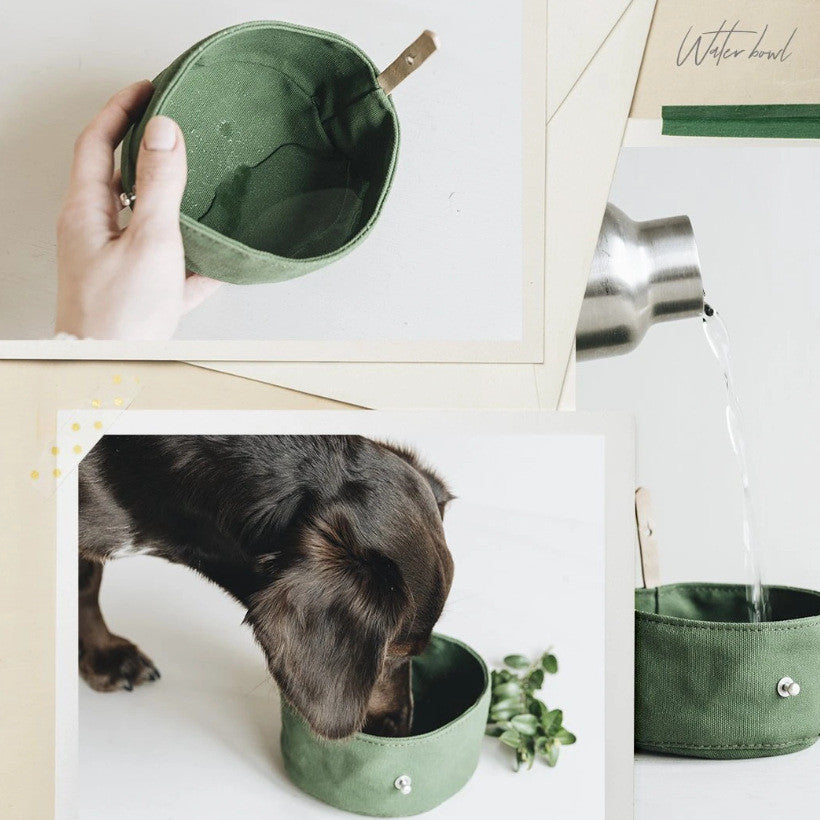 Folding Pet Tableware Drinking Water Bowl