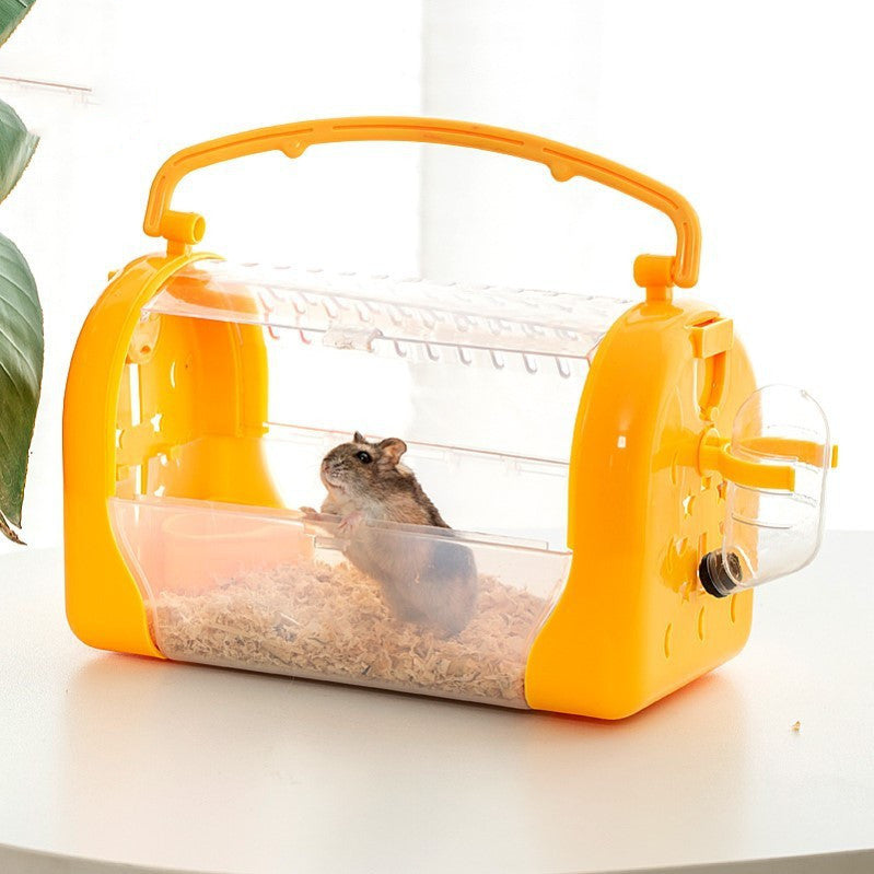 Portable Hamster Cage To Go Out Transparent Bag