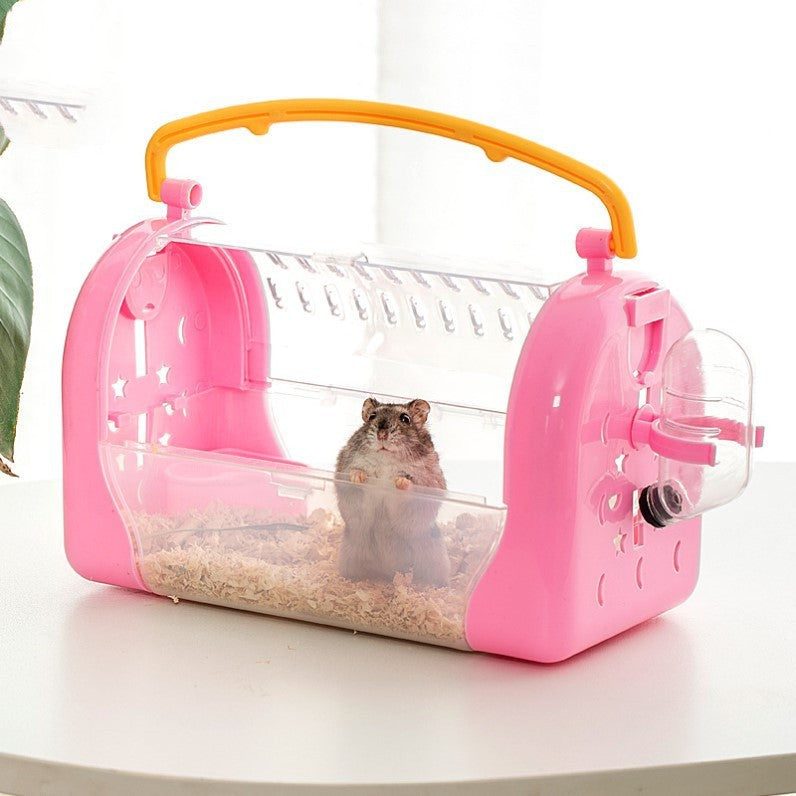 Portable Hamster Cage To Go Out Transparent Bag