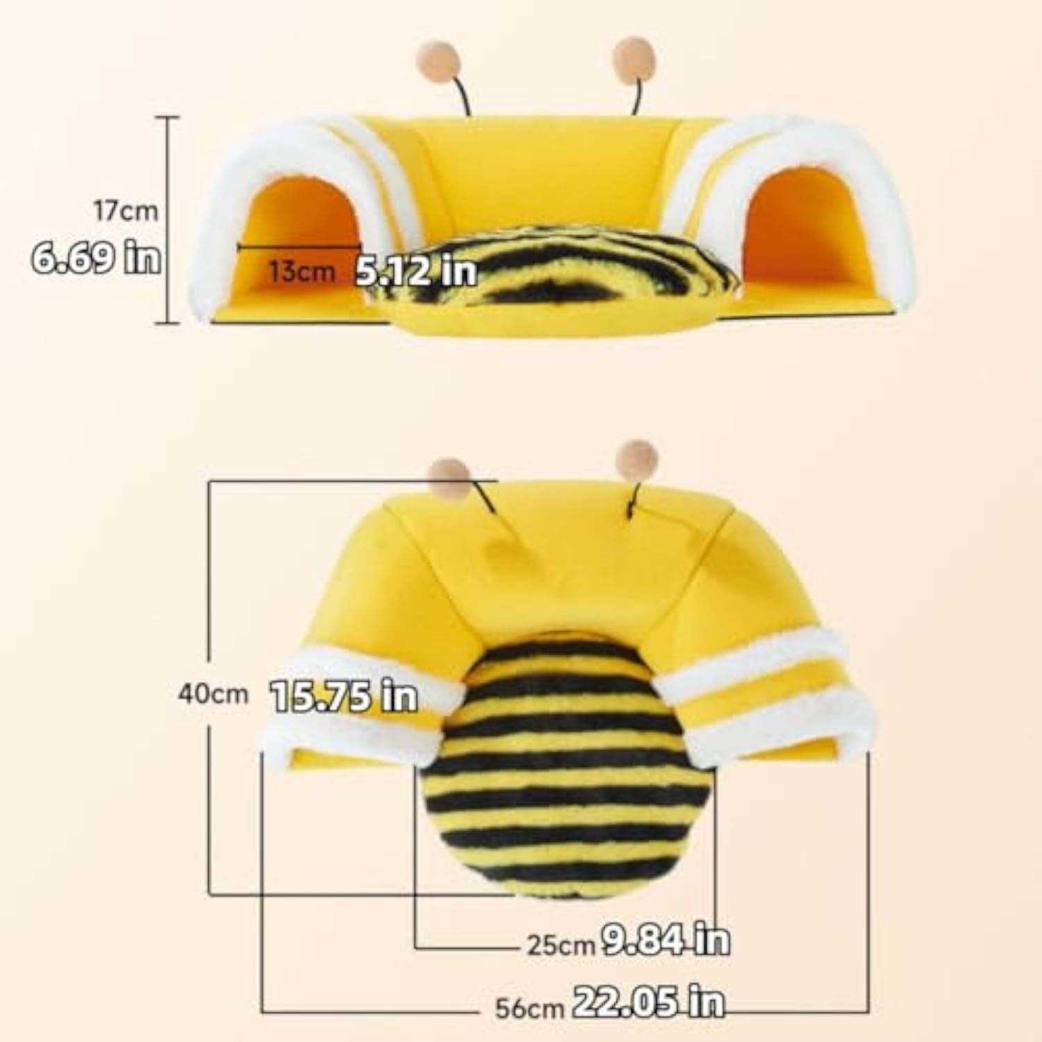 Warm Rabbit Hideout Tunnel Bed