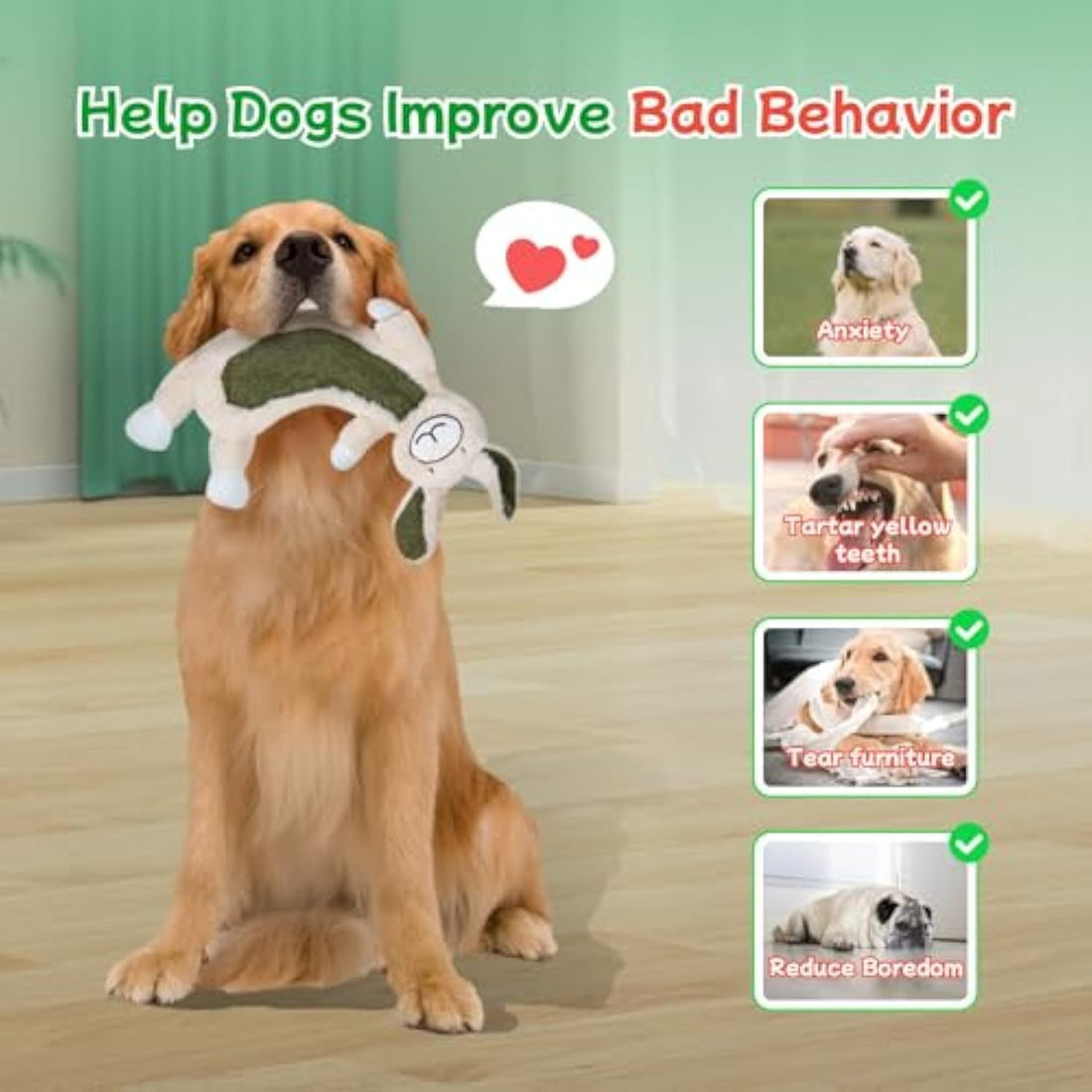 Unbreakable Plush Squeaky Dog Toys