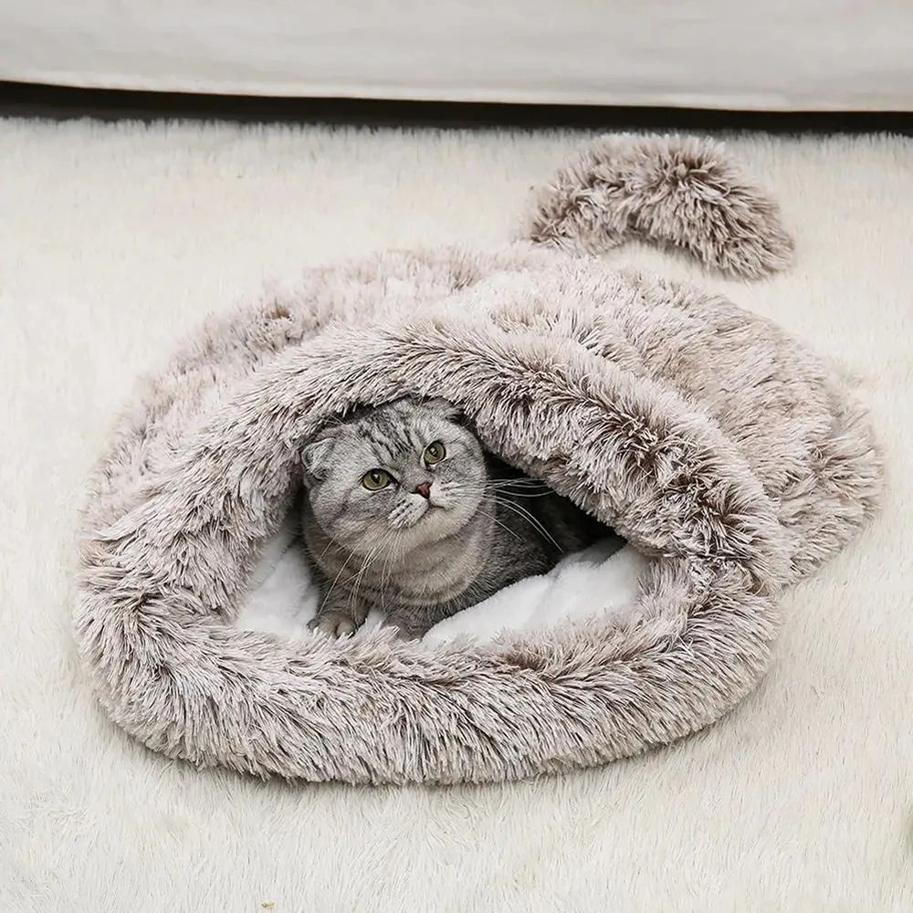 Winter Warm Plush Pet Bed