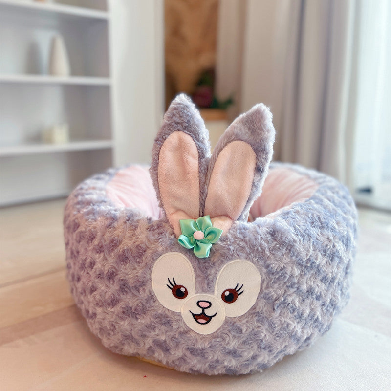 Universal Autumn And Winter Plush Round Pet Bed
