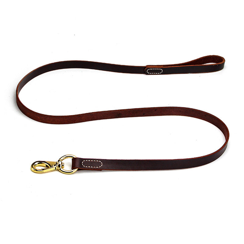 Cowhide Leash Pet Supplies For Walking
