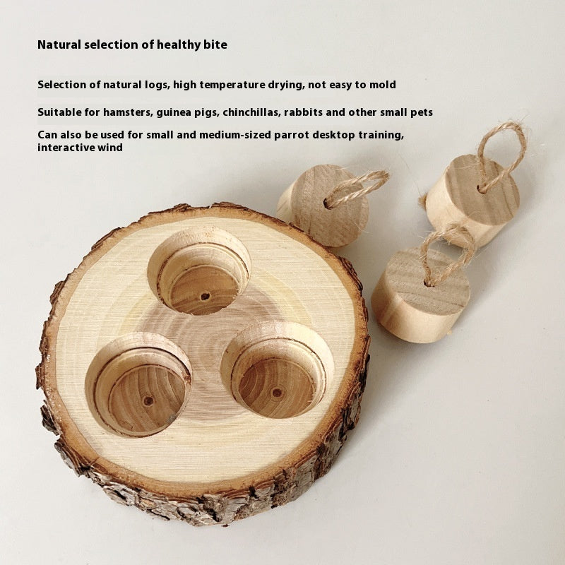 Rabbit Wooden Pet Foraging Snack Box