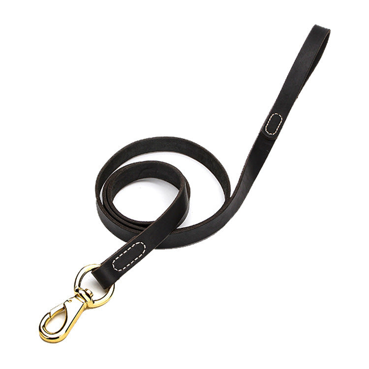 Cowhide Leash Pet Supplies For Walking