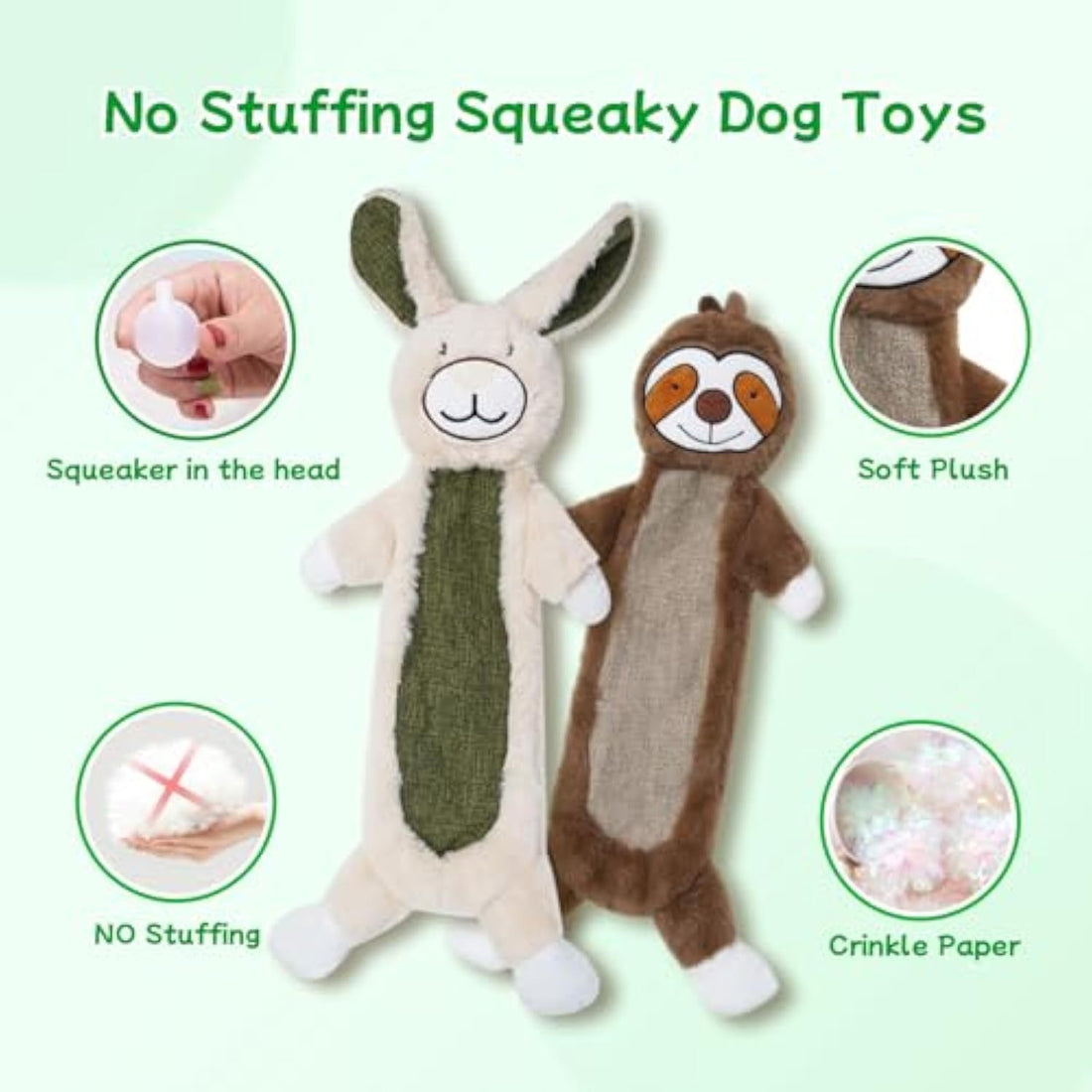Unbreakable Plush Squeaky Dog Toys