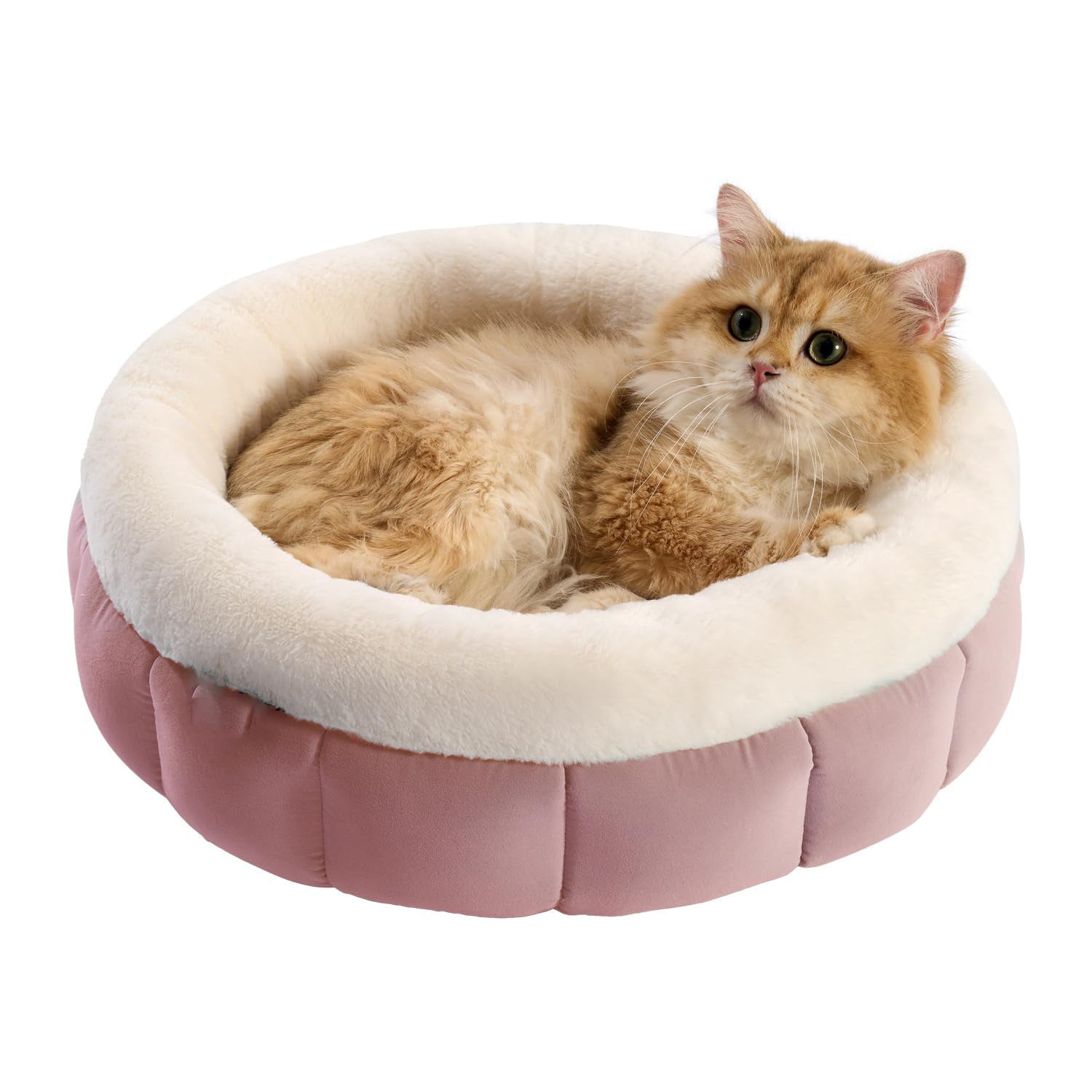 Round Plush Anti-Slip Bottom Pet Bed