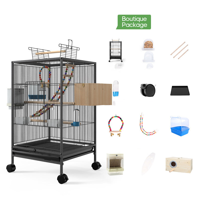 Parrot Xuanfeng Bird Cage With Feeder