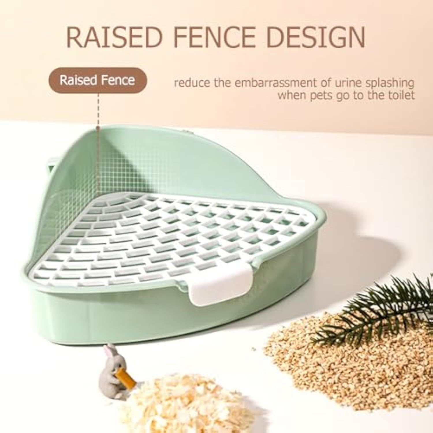 Rabbit Litter Box Bunny Corner Toilet Box