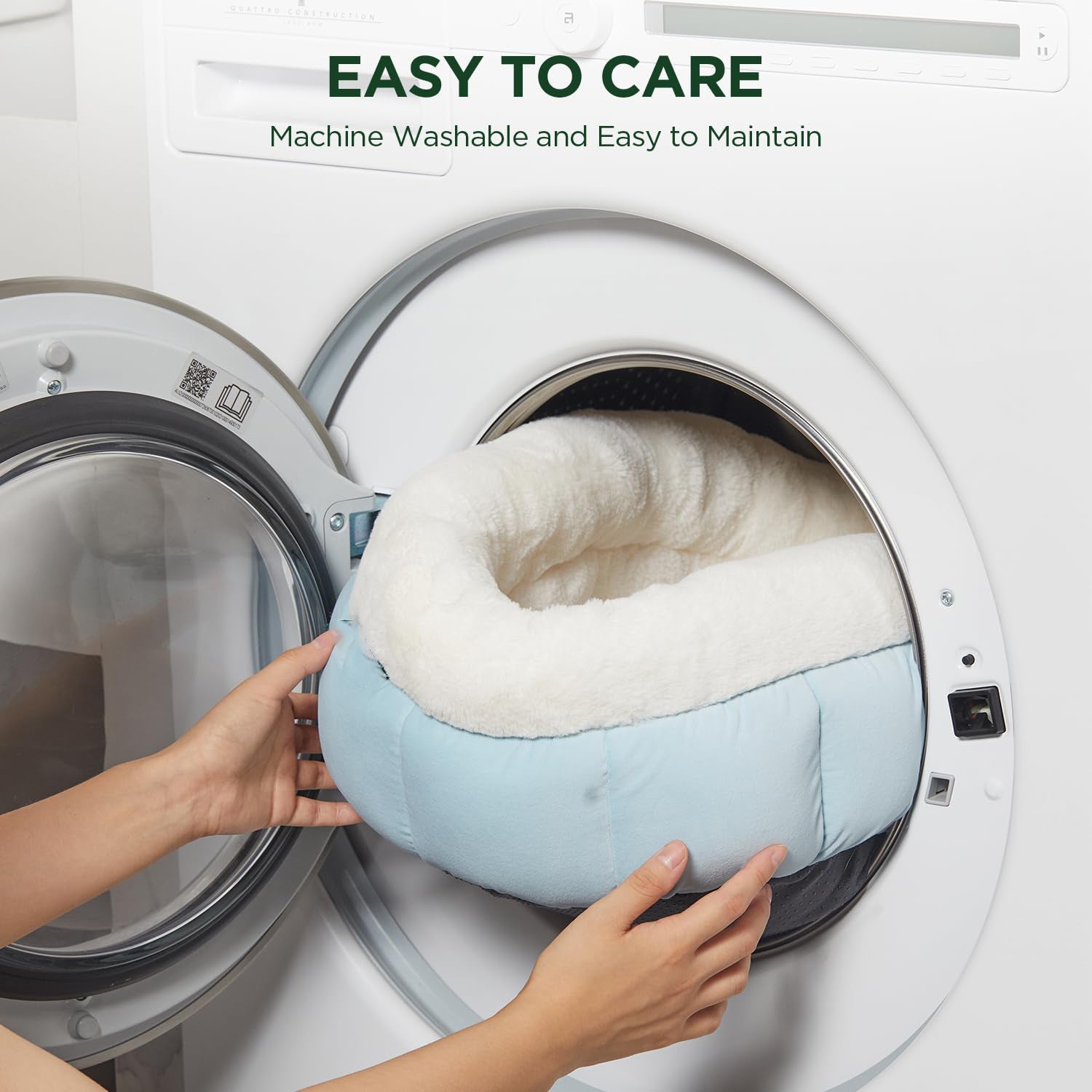 Round Plush Anti-Slip Bottom Pet Bed