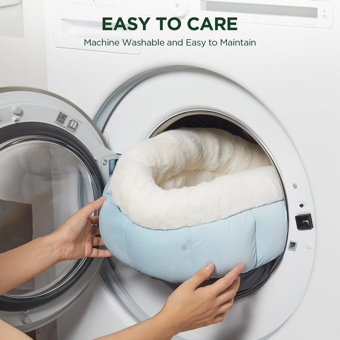 Round Plush Anti-Slip Bottom Pet Bed