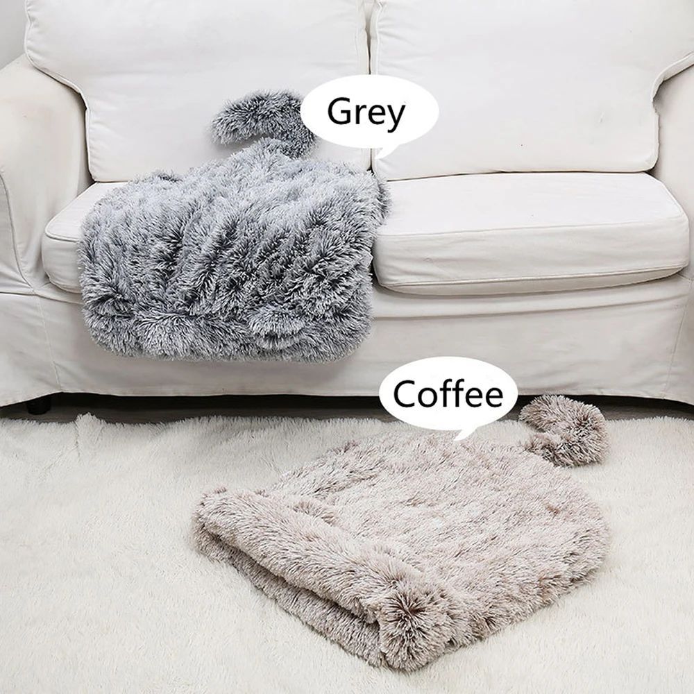 Winter Warm Plush Pet Bed