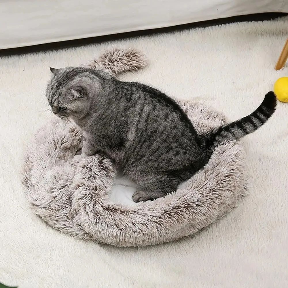 Winter Warm Plush Pet Bed