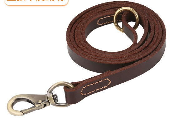 Cowhide Leash Pet Supplies For Walking