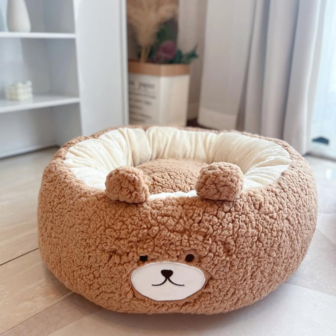 Universal Autumn And Winter Plush Round Pet Bed